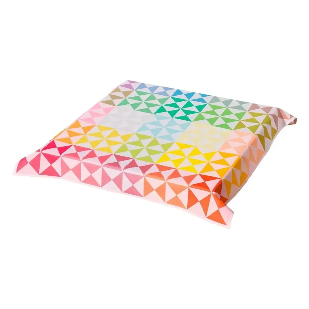 Le Jacquard Francais Origami Tablecloth Nwot Multicolor 100% Cotton 55 x 55
